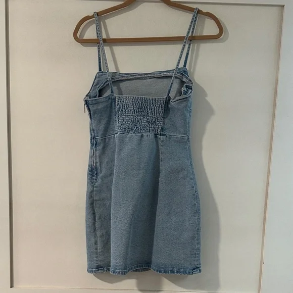 Zara Denim Blue Mini Dress - Picture 3 of 4